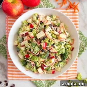 broccoli apple salad recipe.