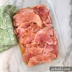 Perfect Oven-Baked Ham Slices: Easy, Juicy Recipe for Weeknight Dinners 10 baked ham slices recipe.