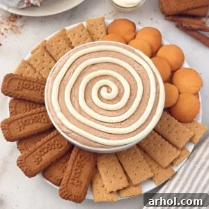 cinnamon roll dip recipe.