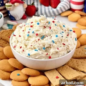 patriotic funfetti dip recipe.