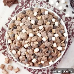 smores puppy chow recipe.