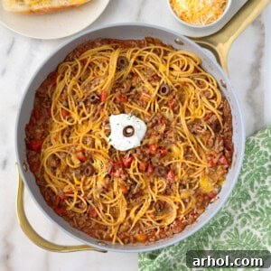 taco spaghetti recipe.