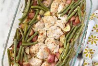 One-Pan Italian Chicken with Potatoes and Green Beans