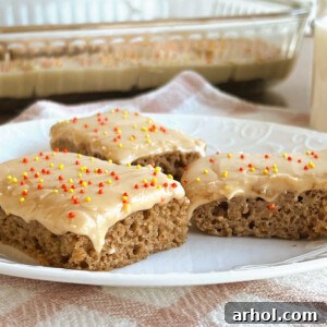 easy applesauce bars with peanut butter cream cheese frosting.