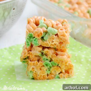 apple jacks marshmallow treats bars stacked
