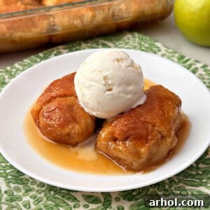 crescent roll apple dumplings recipe.