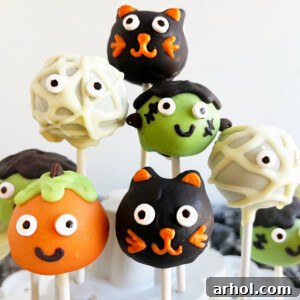 Halloween cake pops recipe.