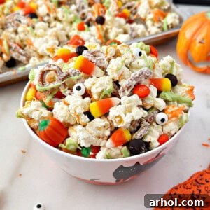 halloween popcorn mix recipe